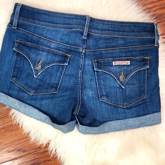 Hudson Womens Medium Wash Cuffed Shorts - Picture 2 of 6